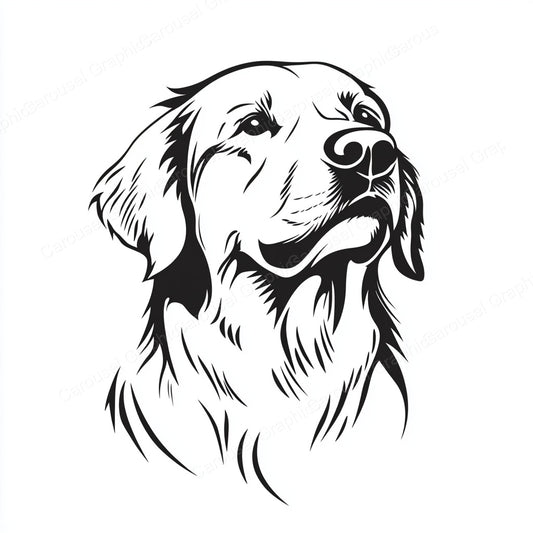 Golden Retriever Vector Graphic preview