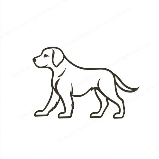 Golden Retriever Vector Graphic preview