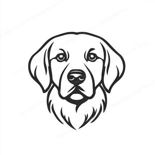 Golden Retriever Vector Graphic preview