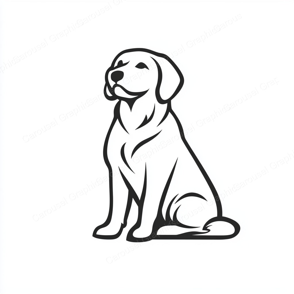 Golden Retriever Vector Graphic preview