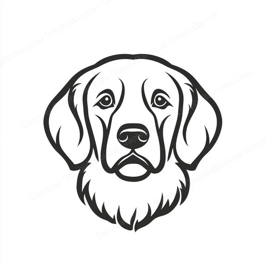 Golden Retriever Vector Graphic preview