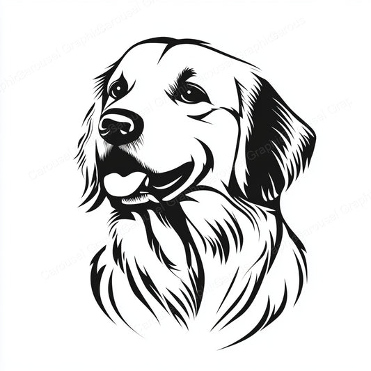 Golden Retriever Vector Graphic preview