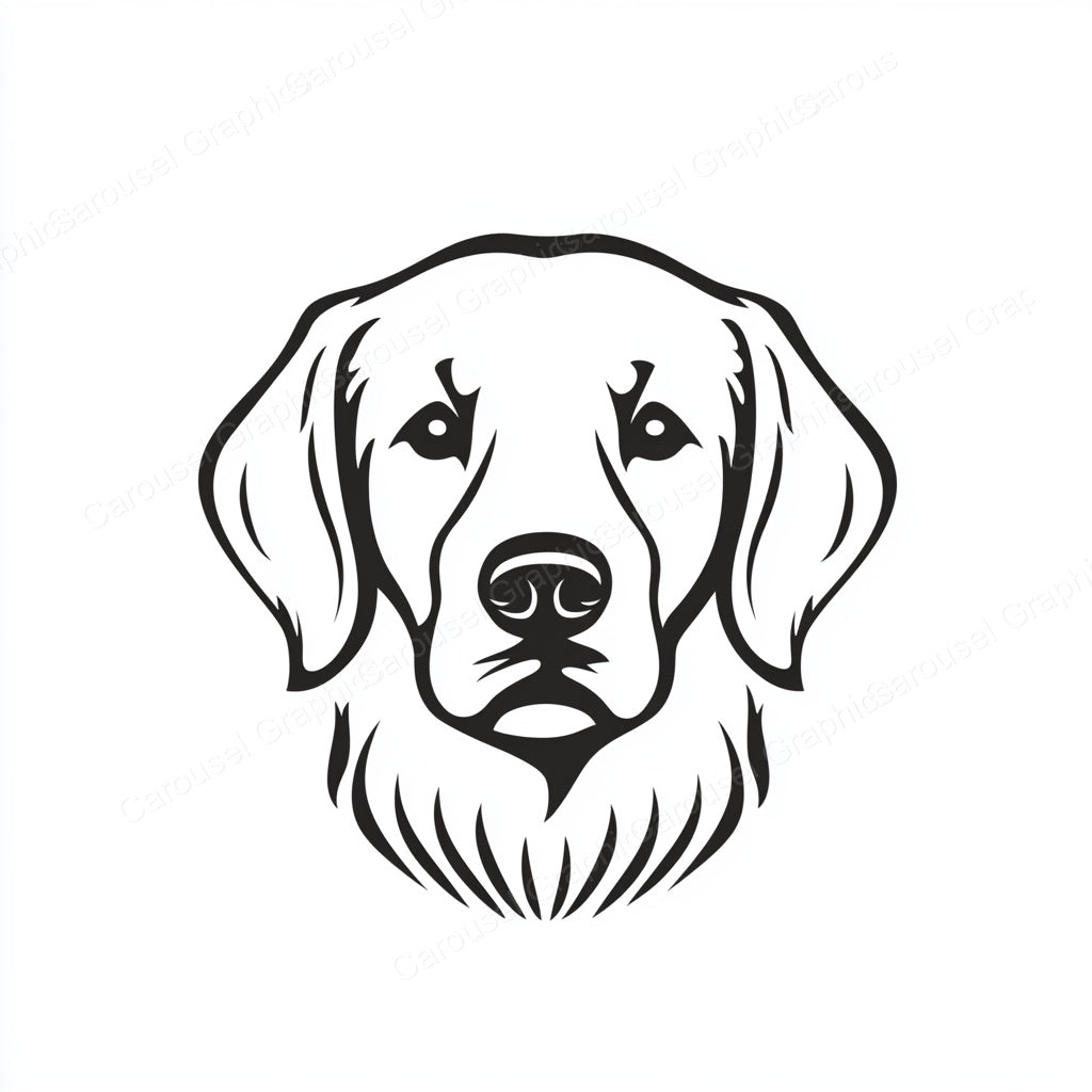 Golden Retriever Vector Graphic preview