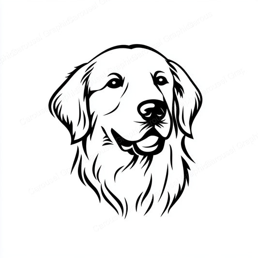Golden Retriever Vector Graphic preview