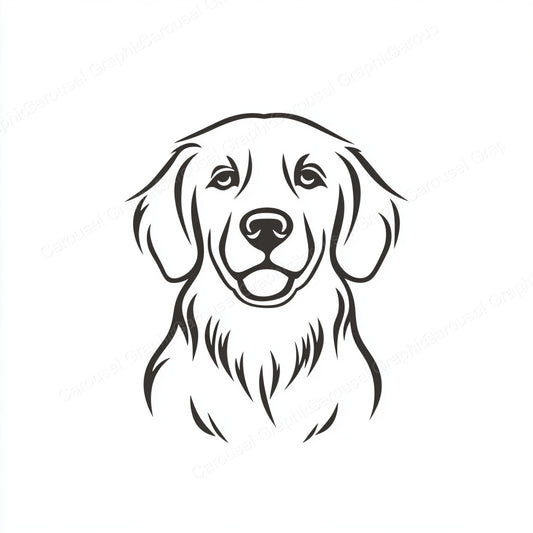 Golden Retriever Vector Graphic preview