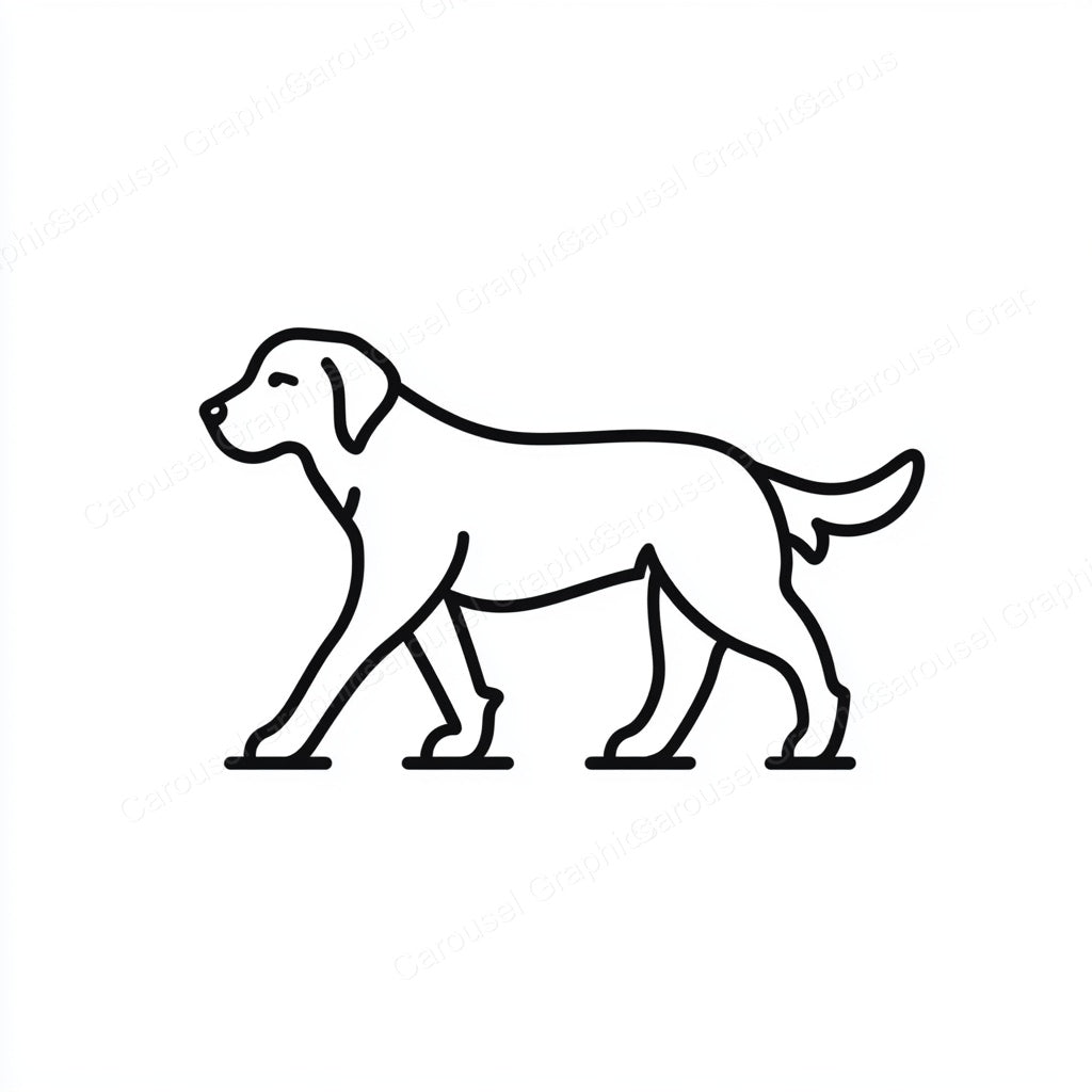Golden Retriever Vector Graphic preview