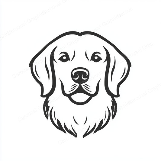 Golden Retriever Vector Graphic preview