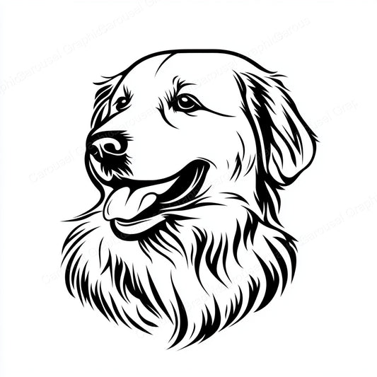 Golden Retriever Vector Graphic preview
