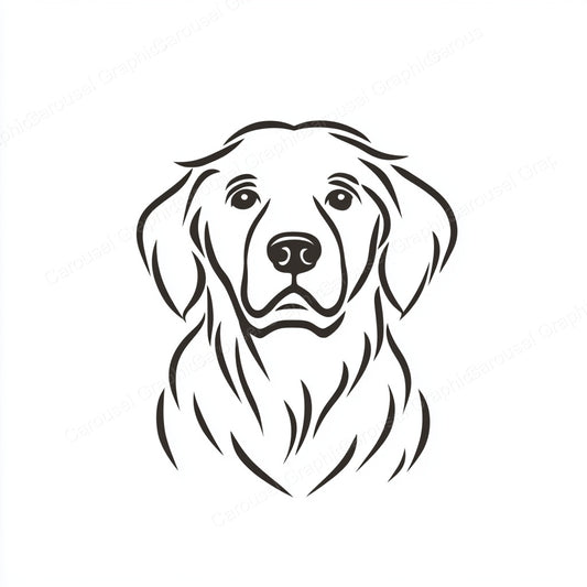 Golden Retriever Vector Graphic preview