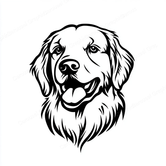 Golden Retriever Vector Graphic preview