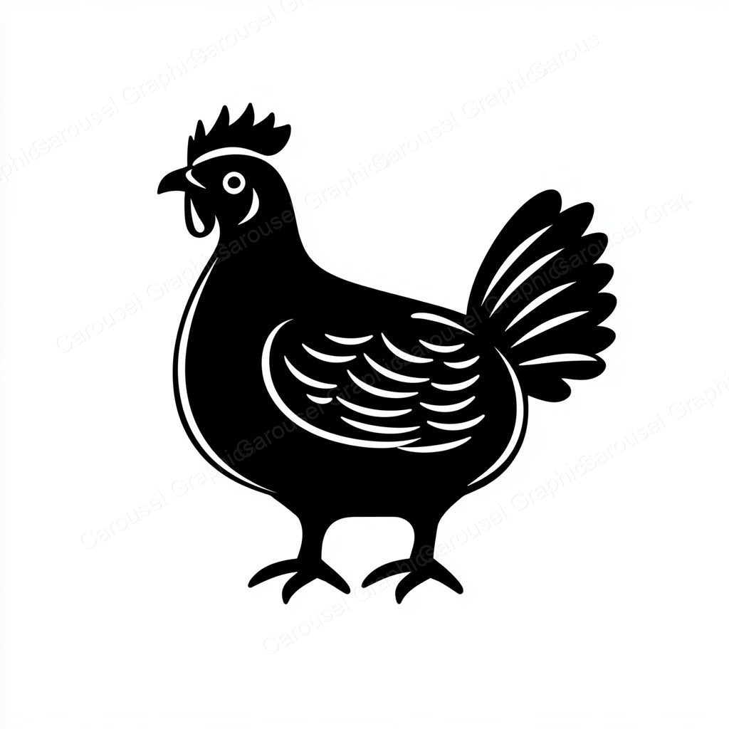 Hen Vector Graphic preview