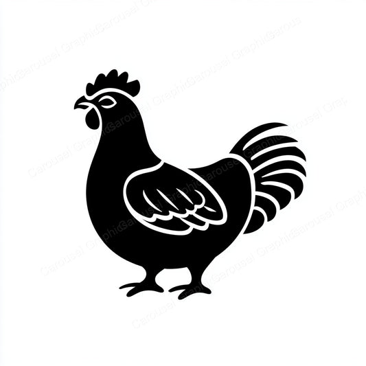 Hen Vector Graphic preview