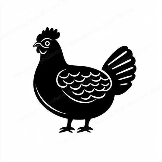 Hen Vector Graphic preview