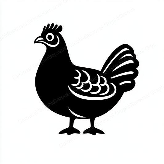 Hen Vector Graphic preview