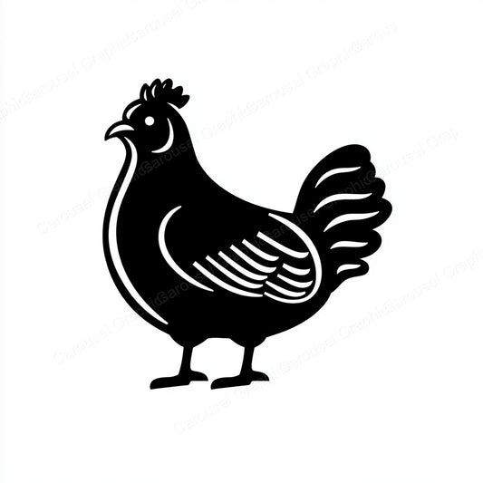 Hen Vector Graphic preview