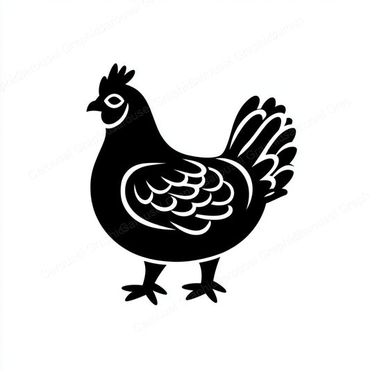 Hen Vector Graphic preview