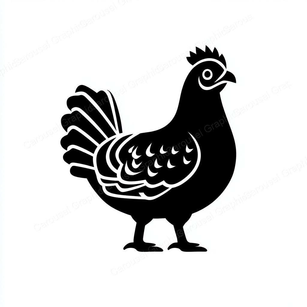 Hen Vector Graphic preview