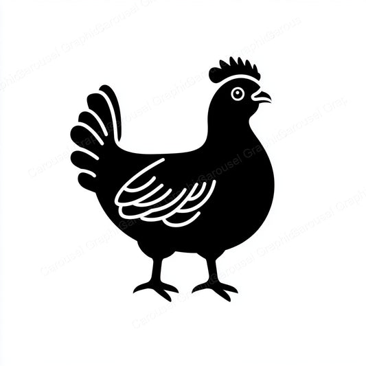 Hen Vector Graphic preview