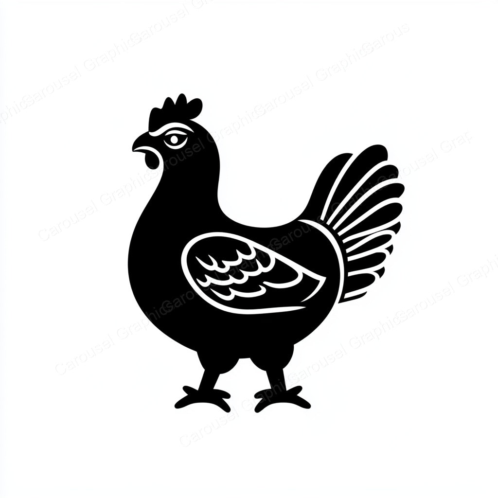 Hen Vector Graphic preview