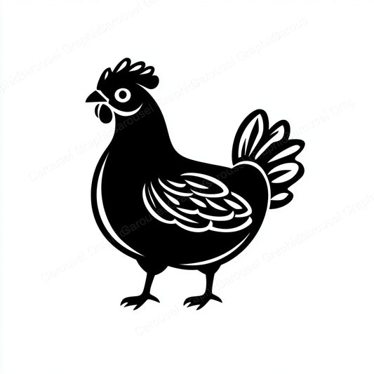 Hen Vector Graphic preview