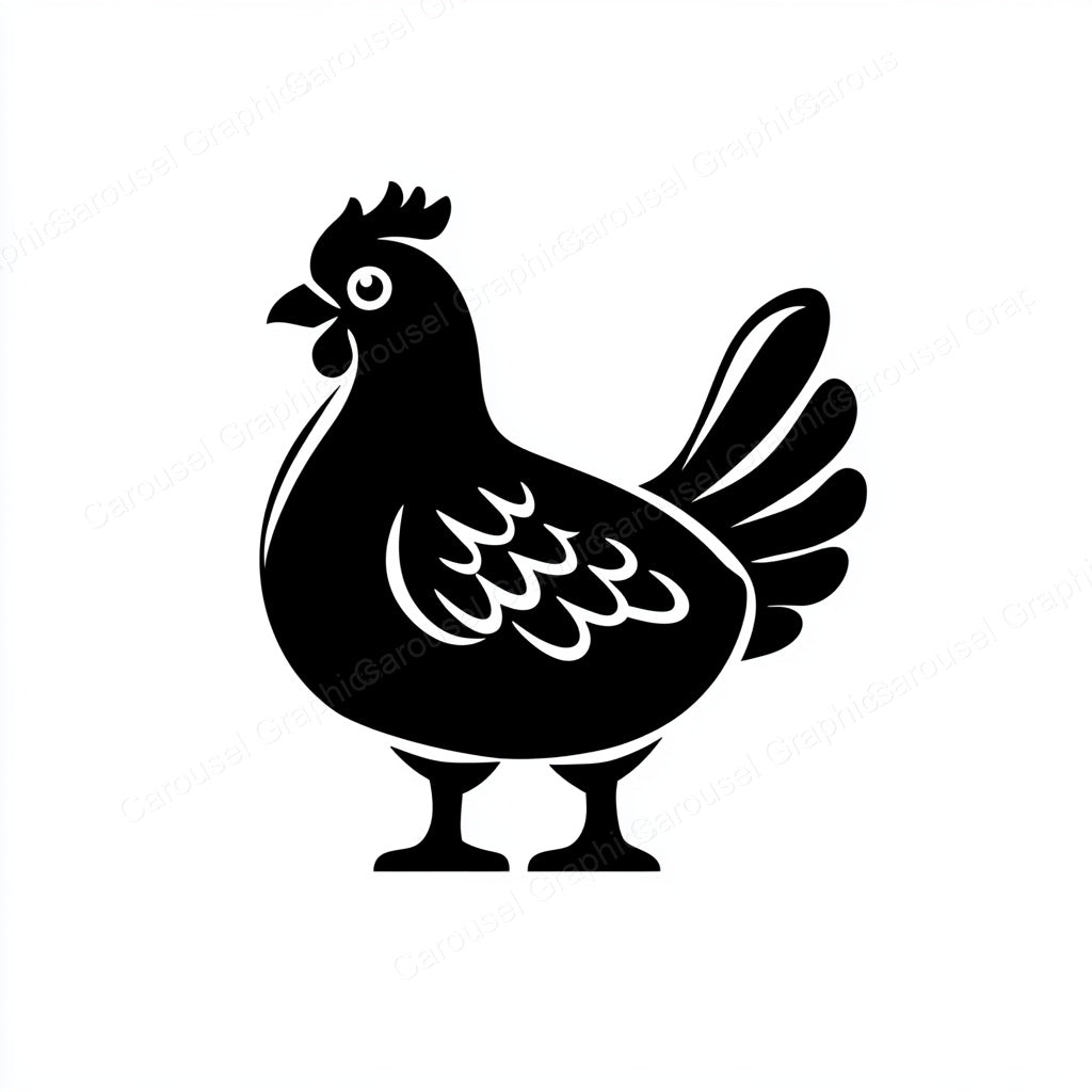 Hen Vector Graphic preview