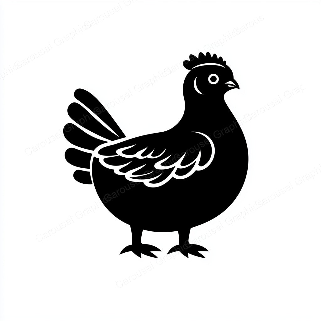Hen Vector Graphic preview