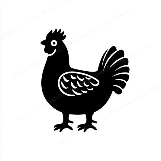 Hen Vector Graphic preview