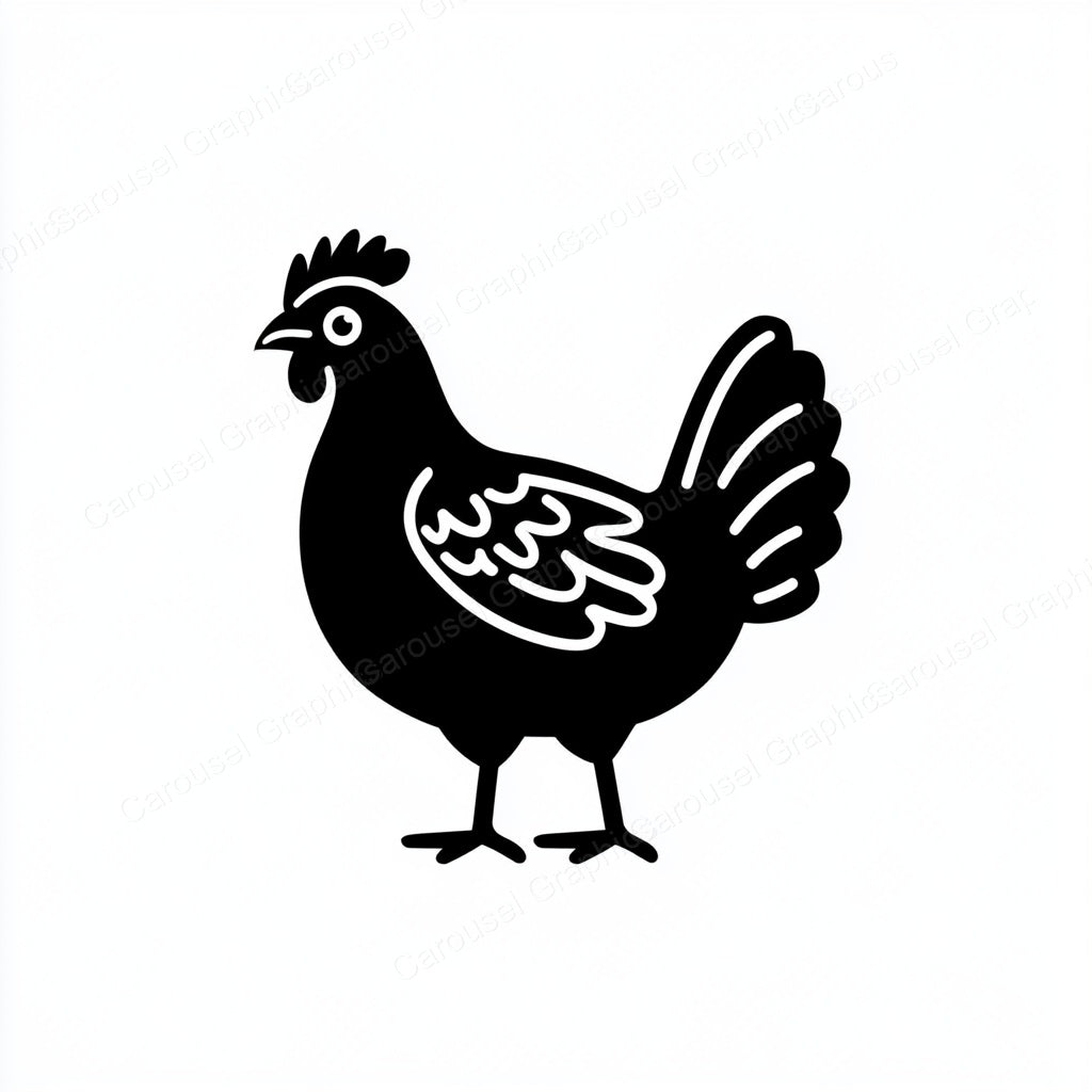 Hen Vector Graphic preview
