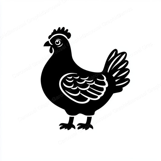 Hen Vector Graphic preview