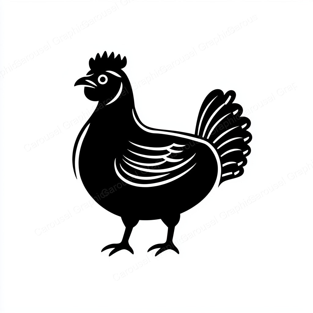 Hen Vector Graphic preview