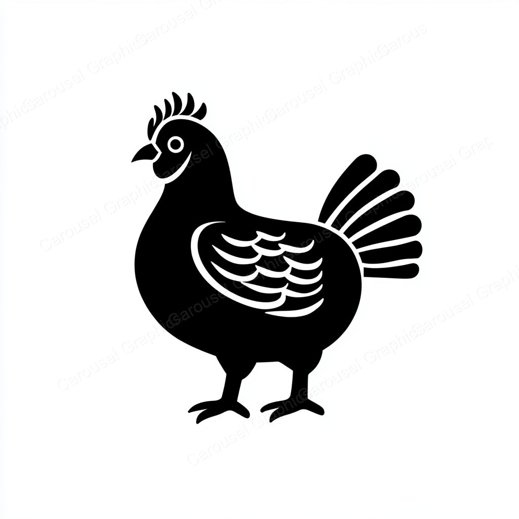 Hen Vector Graphic preview