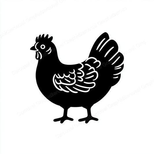 Hen Vector Graphic preview