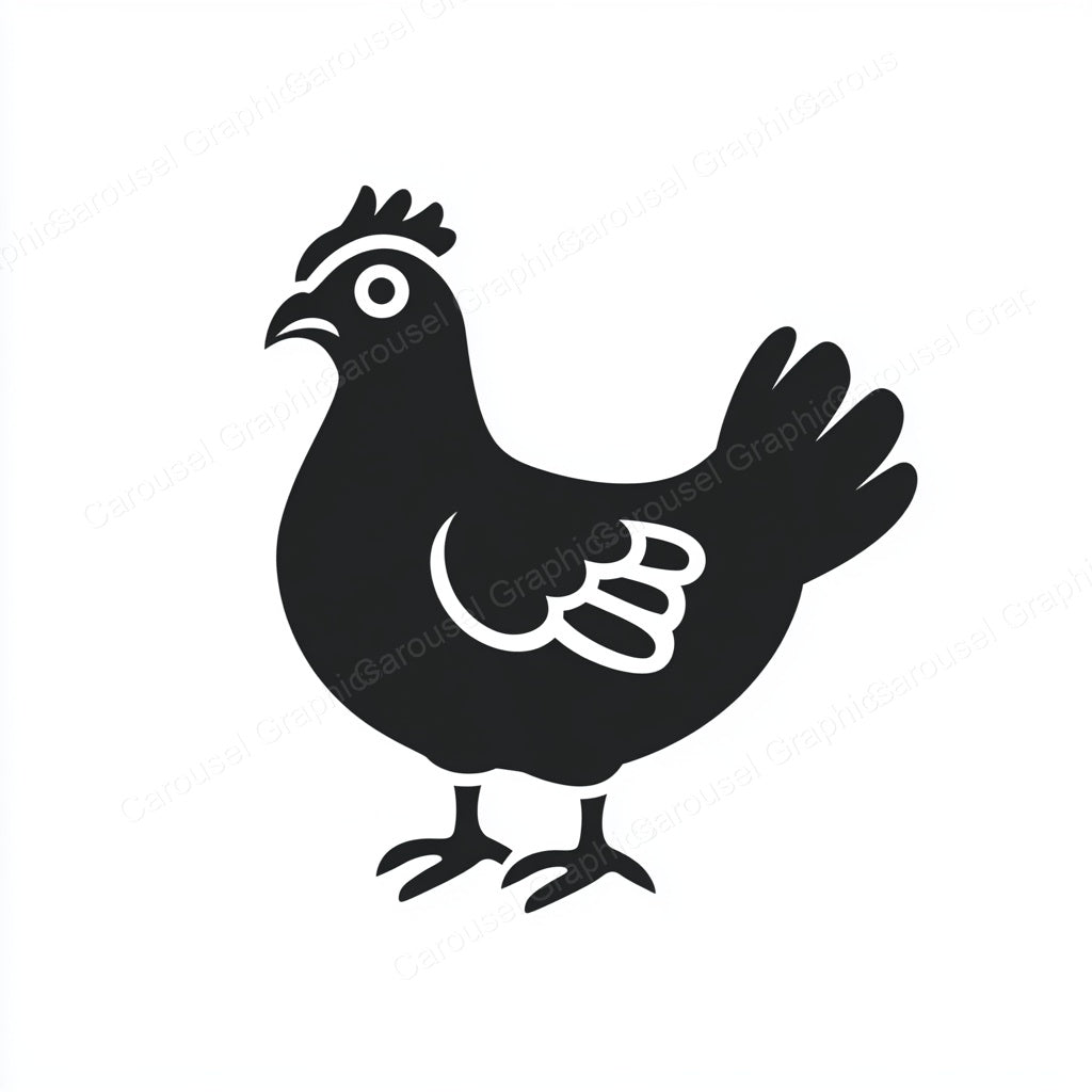 Hen Vector Graphic preview