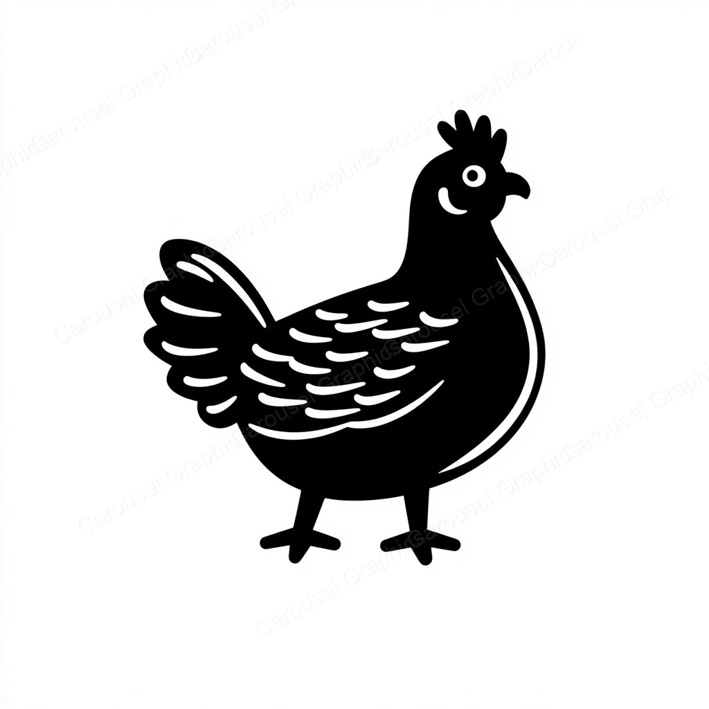 Hen Vector Graphic preview