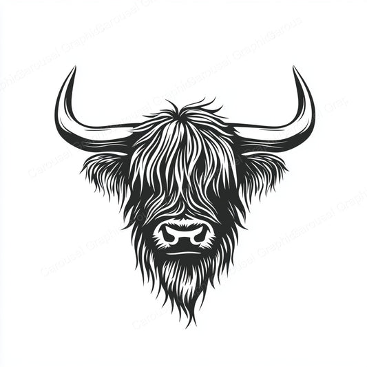 Highland Cow Vector Graphic preview