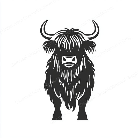 Highland Cow Vector Graphic preview