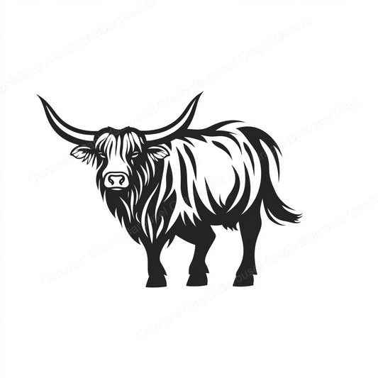Highland Cow Vector Graphic preview