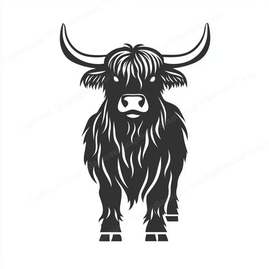 Highland Cow Vector Graphic preview