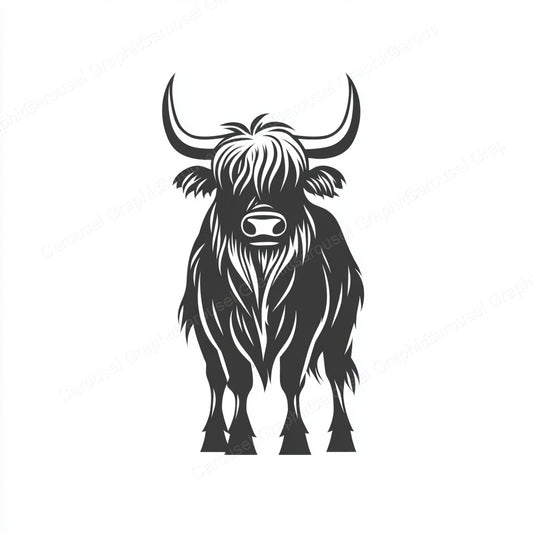 Highland Cow Vector Graphic preview