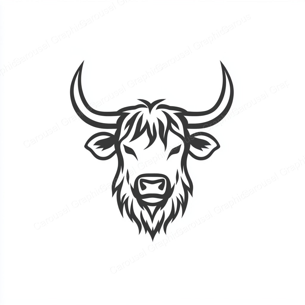 Highland Cow Vector Graphic preview