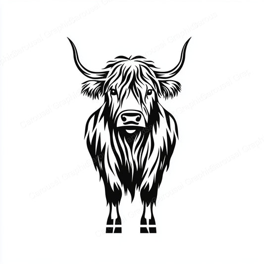 Highland Cow Vector Graphic preview