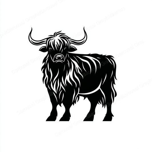 Highland Cow Vector Graphic preview