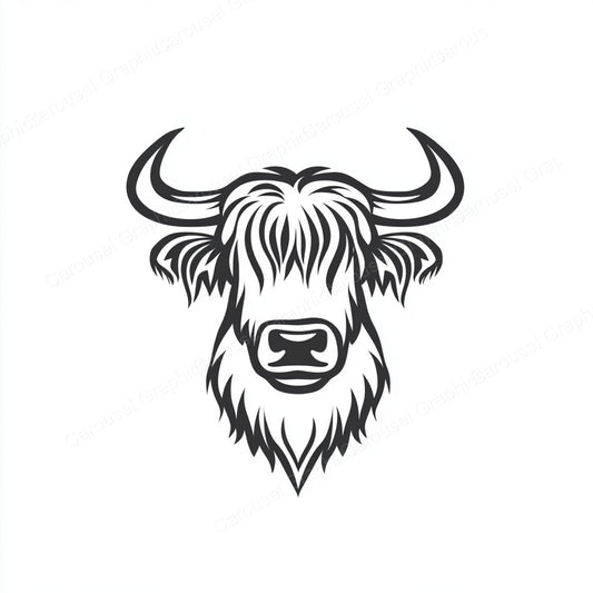 Highland Cow Vector Graphic preview
