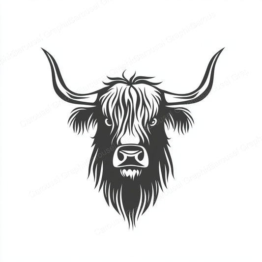 Highland Cow Vector Graphic preview