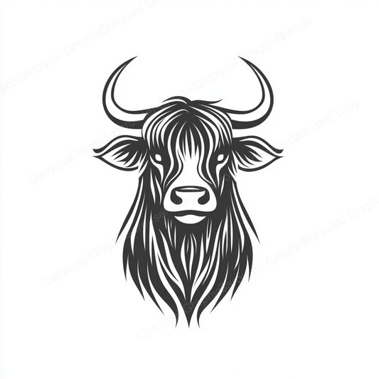 Highland Cow Vector Graphic preview