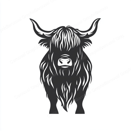 Highland Cow Vector Graphic preview