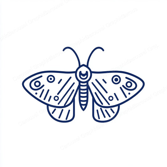 Moth Vector Graphic preview