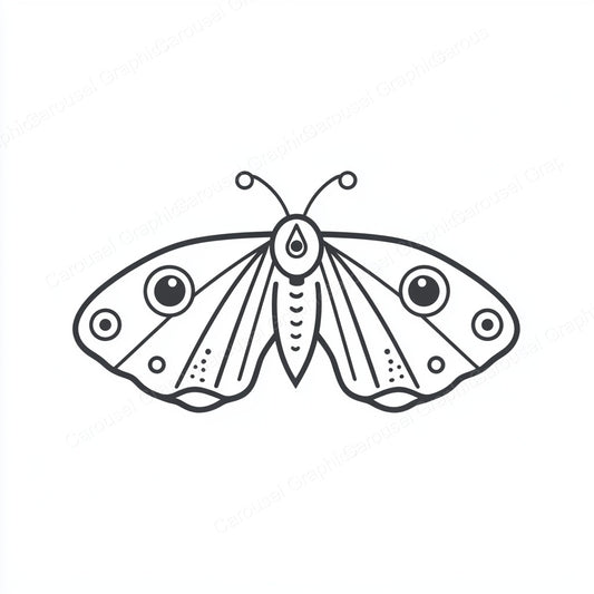 Moth Vector Graphic preview