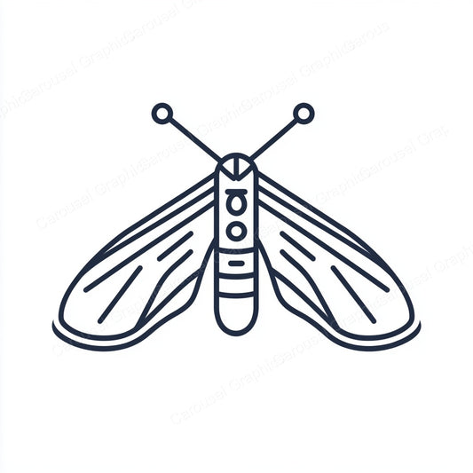 Moth Vector Graphic preview
