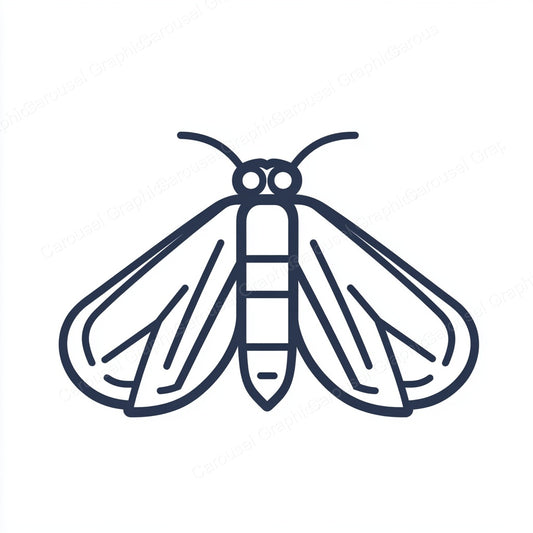 Moth Vector Graphic preview